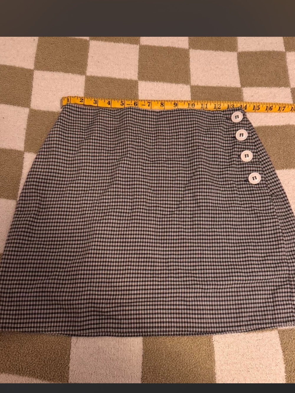 Urban Outfitters black + white gingham plaid